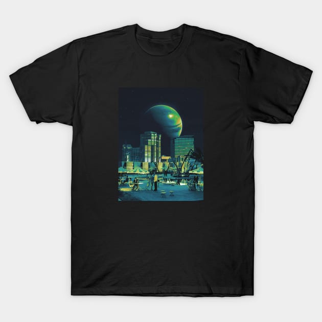 Celestial Soiree - Retro Futurism T-Shirt by jessgaspar